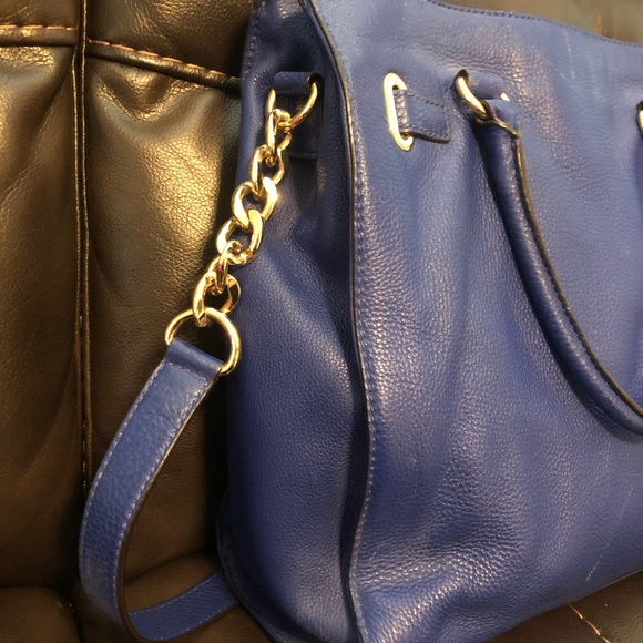 Michael Kors Hamilton Bag Royal Blue - Picture 6 of 14